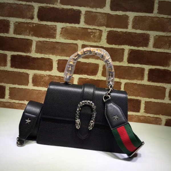 Best Black Replica Gucci Dionysus Medium Top Handle 448075 Bag Replica Handbags Gucci Dionysus