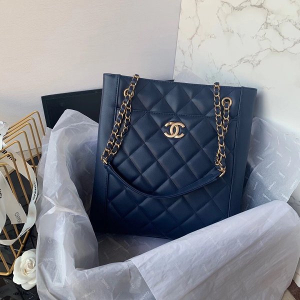 CC Replica High Quality Cruise 2021 Seasonal Blue Bag Replica Handbags Ch 