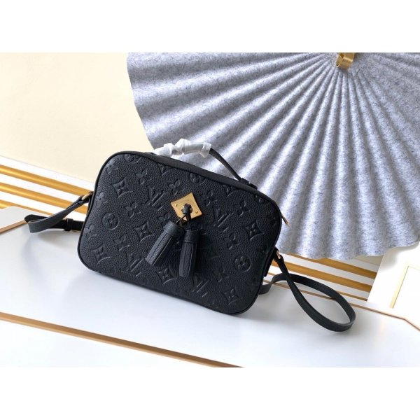 Fake Louis Vuitton Monogram Saintonge M44593 Black Shoulder Bag Replica Handbags Louis Vuitton Monogram Empreinte