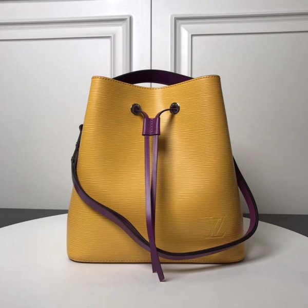 Replica Louis Vuitton Epi Lockme Bucket M53612 Brown Replica Handbags Louis Vuitton Neonoe