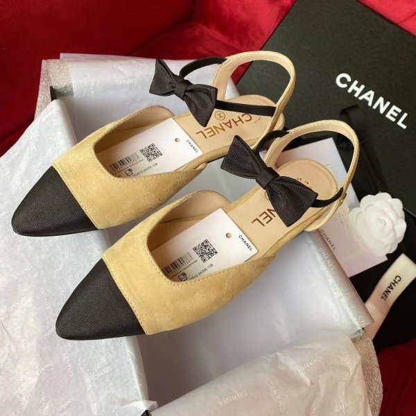 7 Star Chanel Shoes Apricot Replica Luxury Shoes Ch