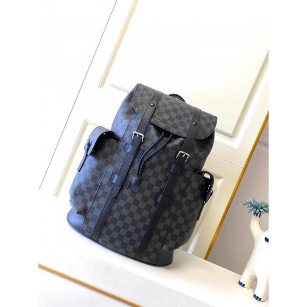 Louis Vuitton N41379 Christopher PM Daminer Graphite Canvas Replica Handbags Louis Vuitton Backpack