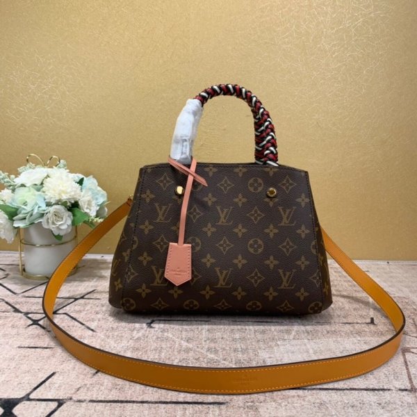 Best Louis Vuitton Replica Montaigne BB Monogram Canvas M44671 Replica Handbags Louis Vuitton New Bags