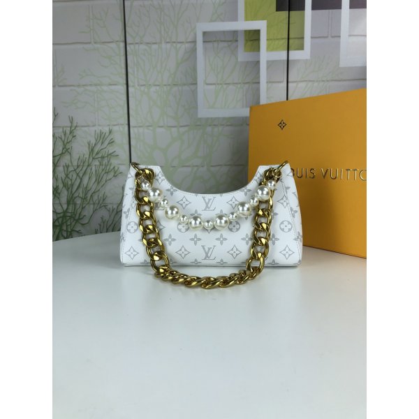 Replicas Louis Vuitton Damier Azure Galliera PM 6505 White Bag Replica Handbags Louis Vuitton Damier Azure