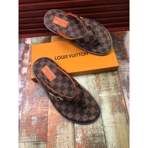 Louis Vuitton Beach Slippers 007 Replica Luxury Shoes LV