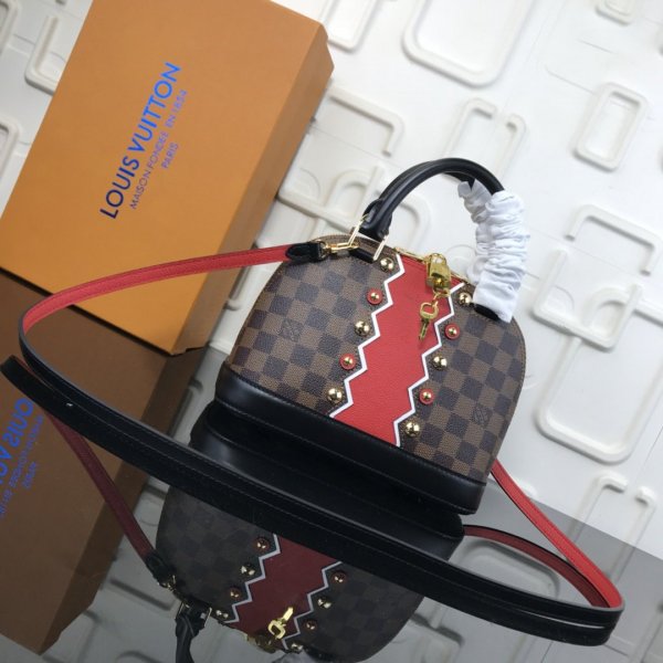 Louis Vuitton Knockoff Alma Bb Damier Ebene N41221 Replica Handbags Louis Vuitton Alma