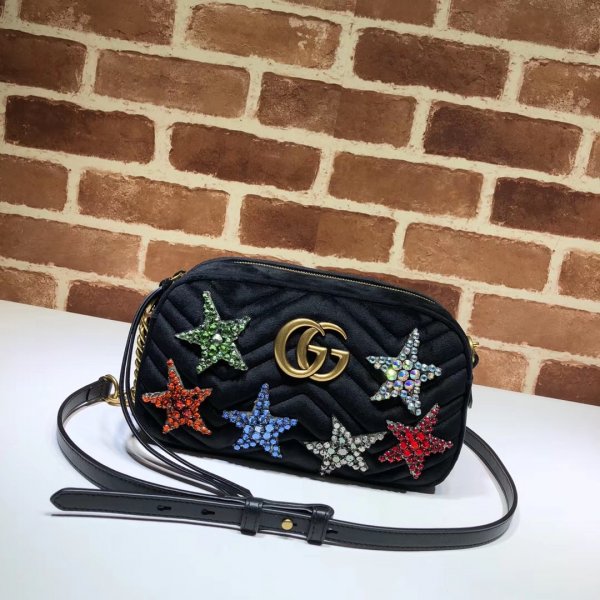 7 Star Gucci 447632 Replica GG Marmont matelasse shoulder bag Replica Handbags Gucci GG Marmont