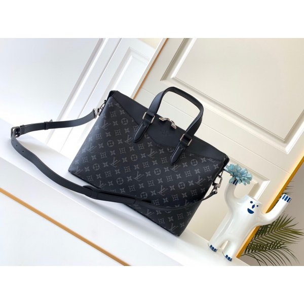 Replicas LV Briefcase Explorer Monogram Eclipse Canvas M40566 Replica Handbags Louis Vuitton Men Bags