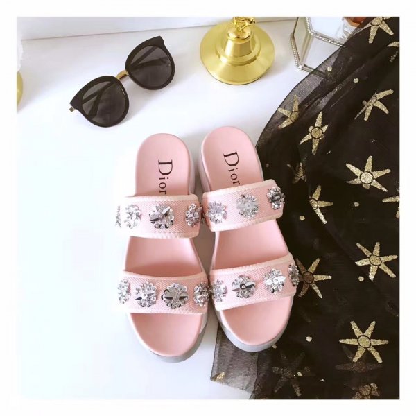 Best Dior Flat Slipper AAA+ 007 Replica Luxury Shoes Dior