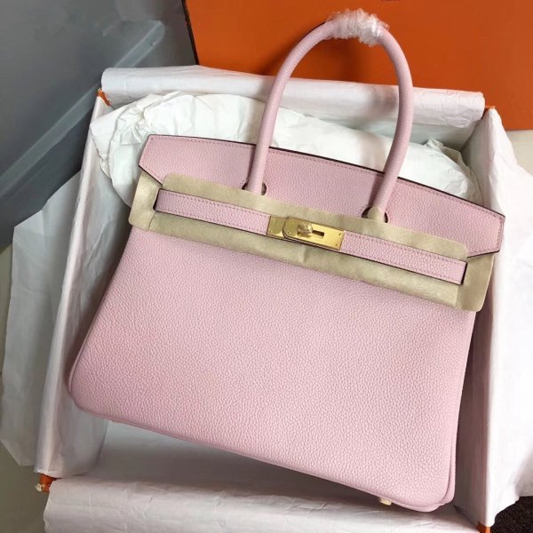 Hermes Birkin 35cm Togo leather Handbags Pink Replica Handbags Hermes Birkins 35CM Togo