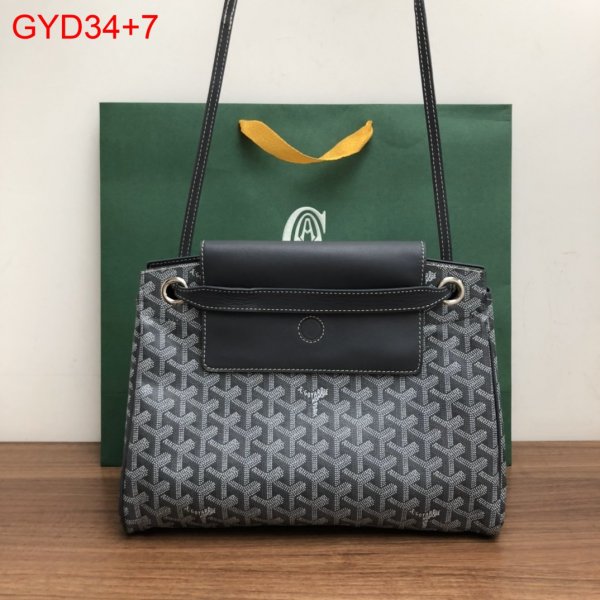 Cheap Goyard Fashion Rouette Soft Black Bag Replica Handbags Goyard Totes