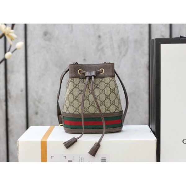 Gucci Replicas 550620 Ophidia mini GG bucket bag Replica Handbags Gucci Ophidia