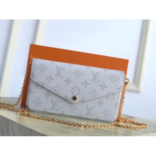 Louis Vuitton Felicie Pochette Monogram Canvas M61276 AAA+ Bag Replica Handbags Louis Vuitton Monogram