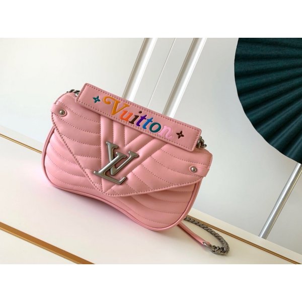 Fakes Louis Vuitton Luxury New Wave Bag MM Shoulder Malibu M51946 Pink Replica Handbags Louis Vuitton BumbagWave
