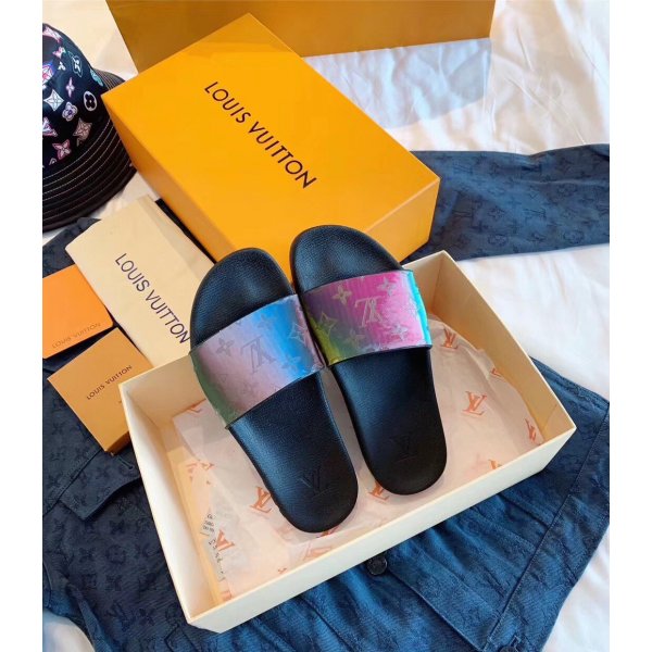 Louis Vuitton Beach Slippers 001 Replica Luxury Shoes LV