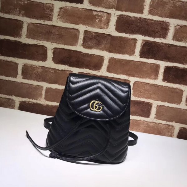 Gucii GG Marmont Quilted Backpack in 528129 Bag Replica Handbags Gucci GG Marmont