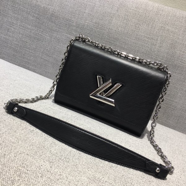 AAA+ Louis Vuitton Twist PM Epi Leather in Black Replica Handbags Louis Vuitton SpeedyTwist