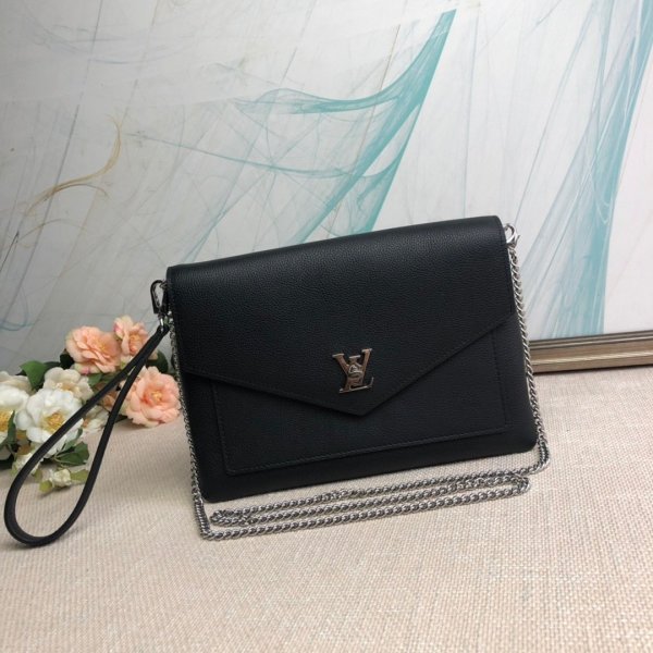 USA Louis Vuitton Pochette Metis Monogram Empreinte Leather M63926 Black Replica Handbags Louis Vuitton Pochette