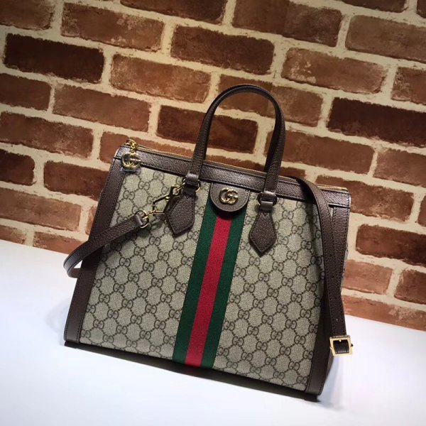High Quality Gucci GG Supreme Ophidia Medium Tote 524537 Bag Replica Handbags Gucci Ophidia