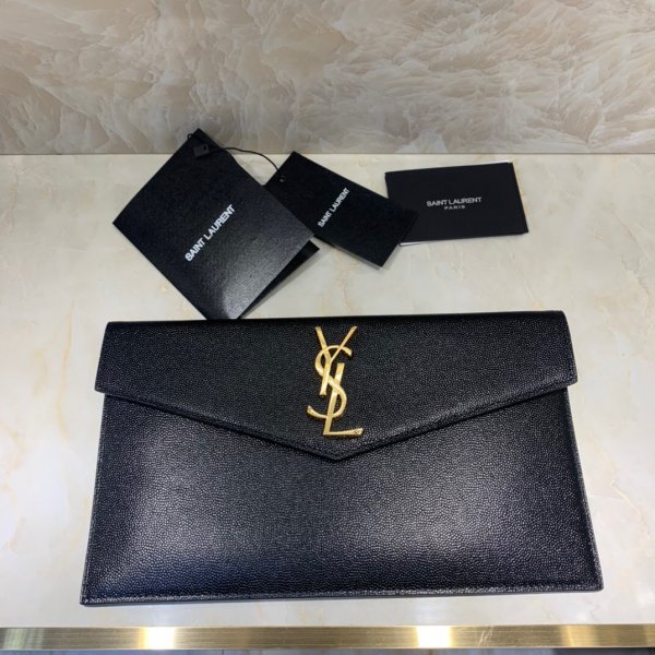 YSL AAA+ CLUTCH IN GRAIN DE POUDRE EMBOSSED LEATHER Replica Handbags YSL Clutches