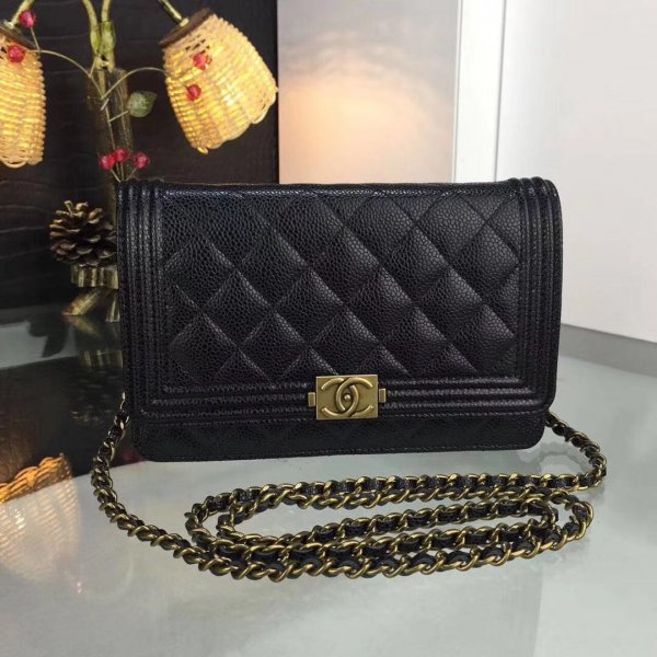Best CC Caviar Quilted Wallet on Chain WOC Replica Handbags Ch 