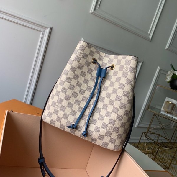 Knockoff Louis Vuitton Nano Damier Azur N40153 Tote Bag Replica Handbags Louis Vuitton Neonoe