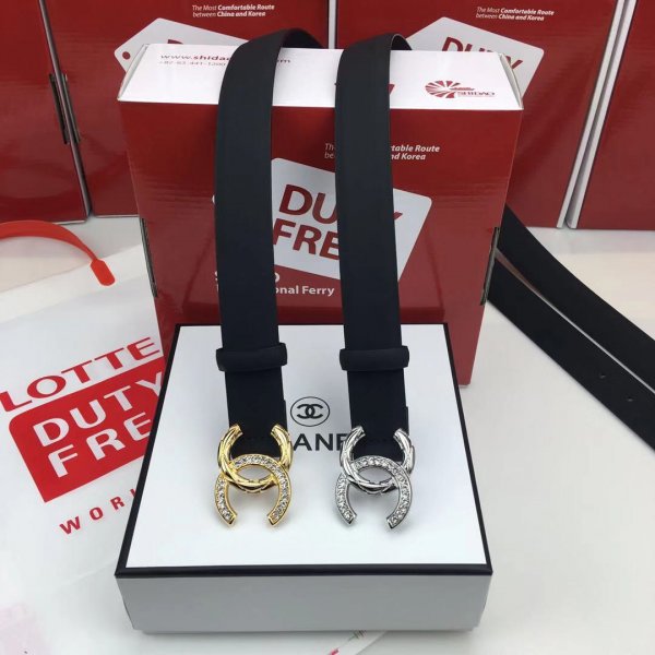 AAA+ Replica CC Leather Belt Width 30cm black Replica Handbags Ch 