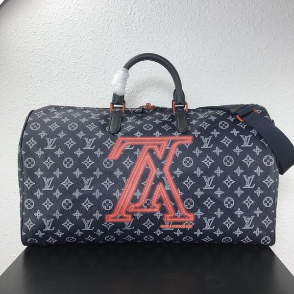 AAA+ Louis Vuitton Keepall Bandouliere Monogram Upside Down Canvas Replica Handbags Louis Vuitton Keepall