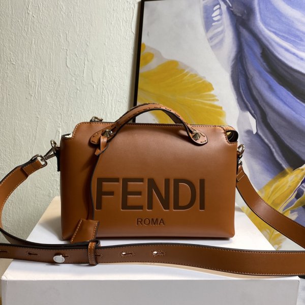 Replica AAA+ Fendi 660100 Yellow Bag by the way Replica Handbags Fendi