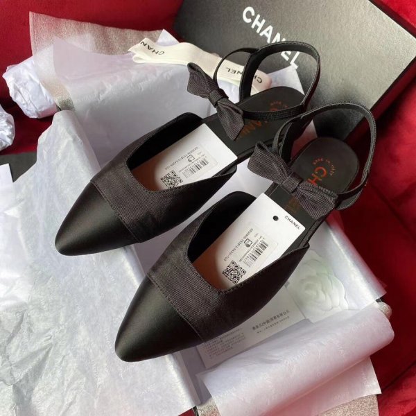 7 Star Chanel Shoes Black Replica Luxury Shoes Ch