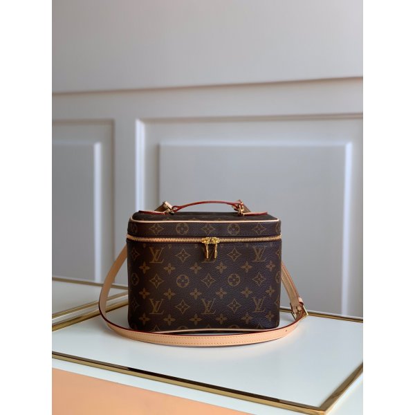 7 Star Louis Vuitton Replica Nice Bb Monogram Canvas M42265 Brown Replica Handbags Louis Vuitton Monogram