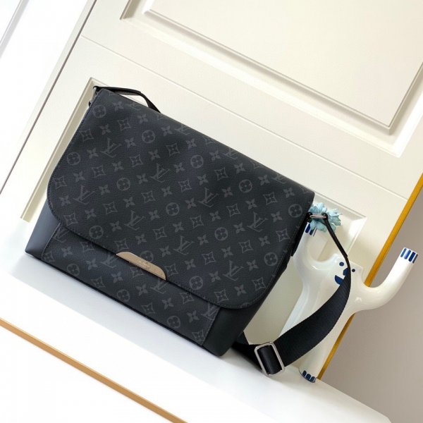 Louis Vuitton Replicas Messenger Explorer MM Monogram Eclipse M40539 Replica Handbags Louis Vuitton Messenger