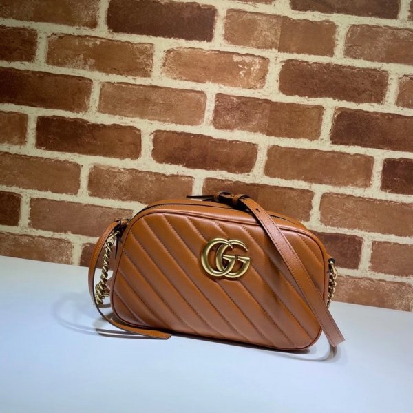 Gucci Replica 447632 GG Marmont small matelasse shoulder bag Replica Handbags Gucci GG Marmont