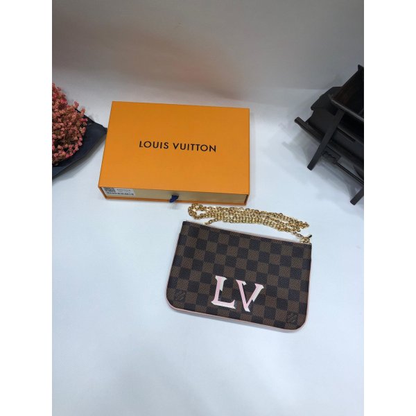 AAA+ Louis Vuitton Double Zip Pochetten N60254 Replica Handbags Louis Vuitton Pochette