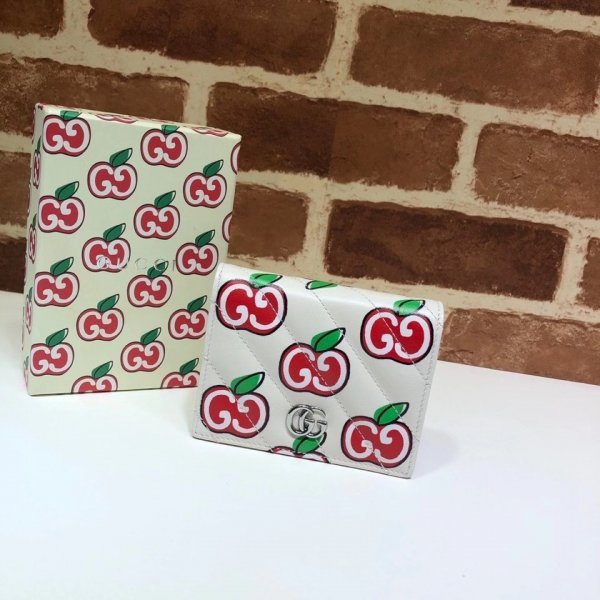 Gucci USA Leather GG Marmont Card Case Wallet Replica Handbags Gucci G Wallets