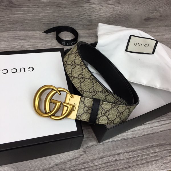 Gucci Belt With Double G Buckle 38mm Fashion Replica Handbags Gucci Belts