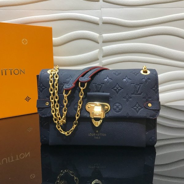 AAA+ Louis Vuitton Monogram Empreinte Leather Vavin PM M43931 Black Bag Replica Handbags Louis Vuitton Monogram Empreinte