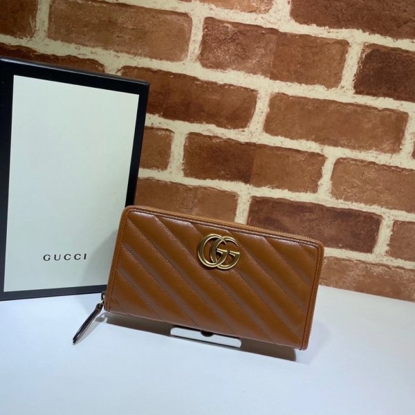 Replica Gucci 443123 GG Marmont zip around wallet Replica Handbags Gucci G Wallets