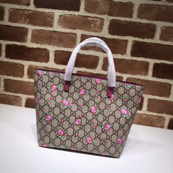 Gucci Knockoff GG 410812 Supreme Smiling Plants Childrens Tote Replica Handbags Gucci Tote
