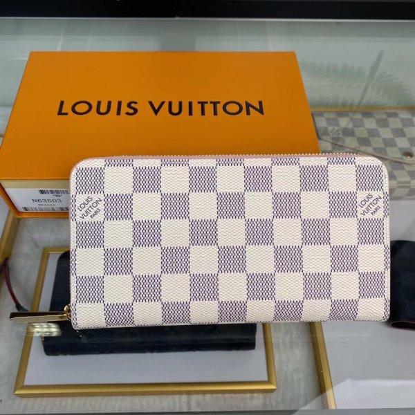 Best LV Long Wallet N63503 Pink Replica Handbags Louis Vuitton Wallets