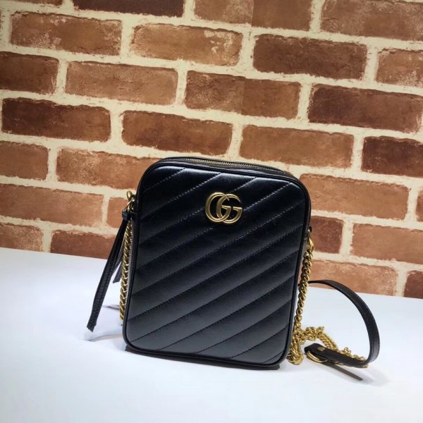 Luxury Gucci High Quality GG Marmont Mini shoulder 550155 bag Replica Handbags Gucci GG Marmont