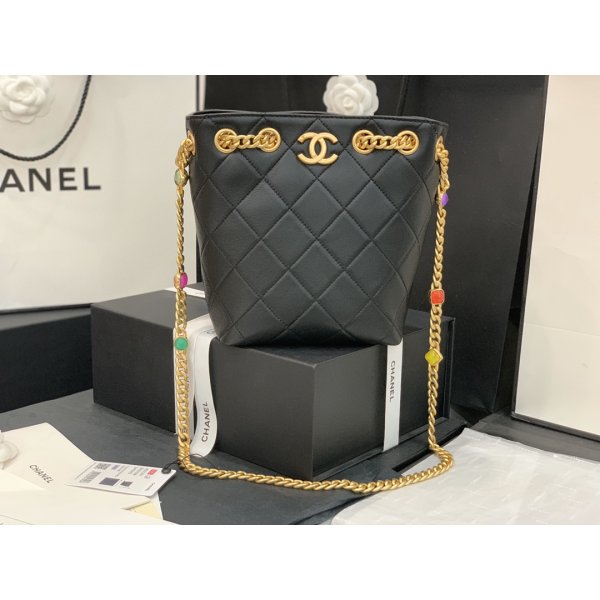 CC Best Drawstring Bags & Handbags AS2381 Women Black Replica Handbags Ch 