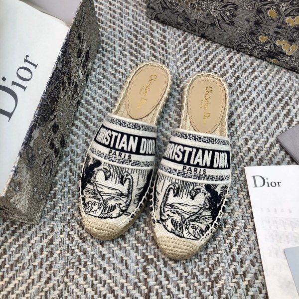7 Star Dior Espadrilles Slippers 003 Replica Luxury Shoes Dior