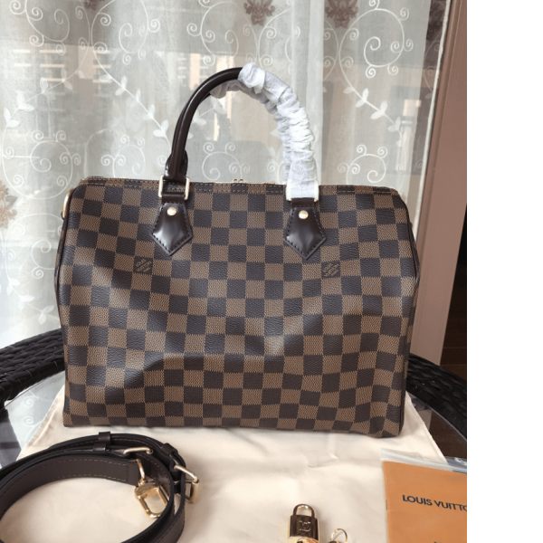 Designer Louis Vuitton Damier Speedy 30cm N41367 Monogram Replica Handbags Louis Vuitton SpeedyTwist