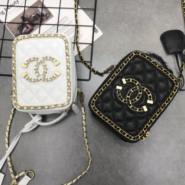 Replica CC Top Zip Makeup 6315 Cosmetic AAA+ Bag Replica Handbags Ch 