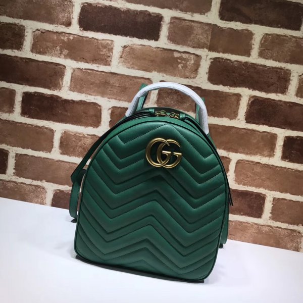 AAA+ Gucci Replica 476671 GG Marmont quilted leather backpack Replica Handbags Gucci Backpacks