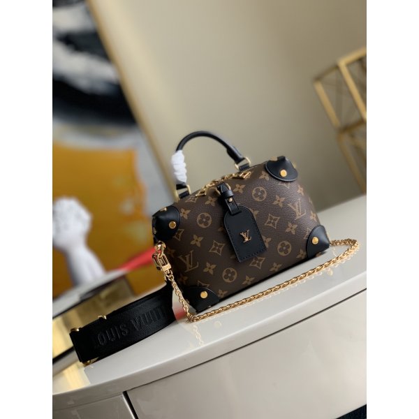 Louis Vuitton Replica M45571 Monogram Canvas Leather Petite Replica Handbags Louis Vuitton Monogram