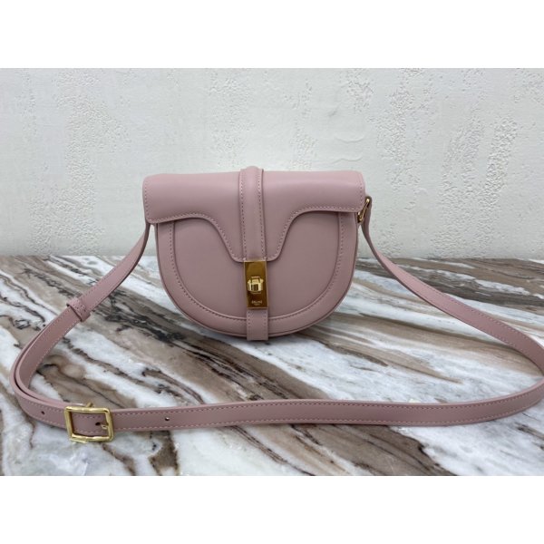 Replica Celine Ladies Small Besace 16 Bag in Satinated Pink Replica Handbags Celine Besace