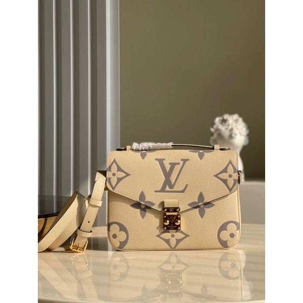 Replica Louis Vuitton M45384 Crafty Pochette Metis Monogram Empreinte Replica Handbags Louis Vuitton Pochette