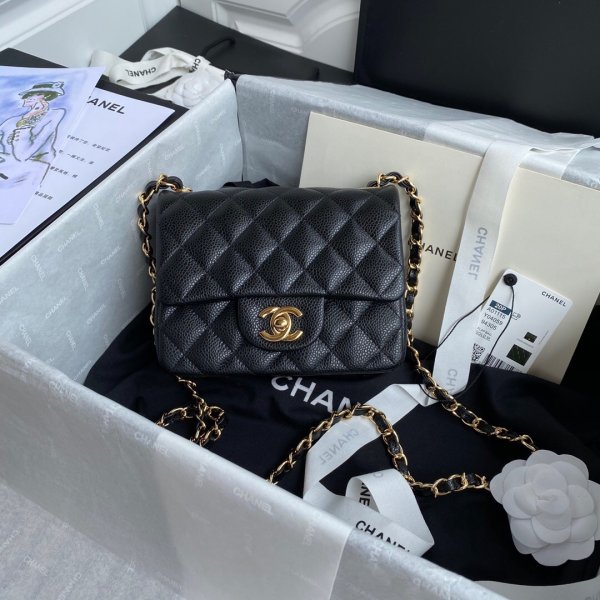 Replica CC classic flap 17CM Black Bags Replica Handbags Ch 